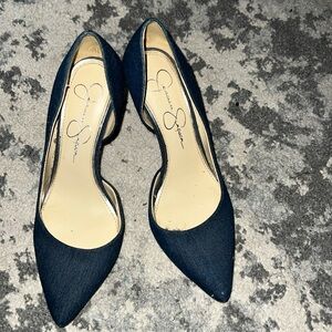 Jesica Simpson Denim Heels